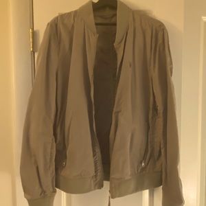 All saints bomber jacket medium tan